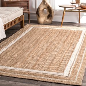 Square Shape Jute Floor mat Carpet