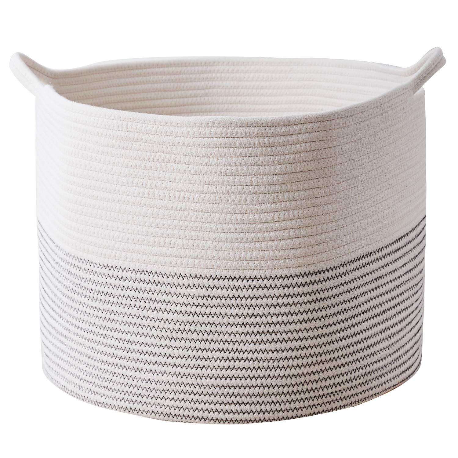 Cat Ear Storage Basket - 8.2x4.7 Inch Cotton Rope Basket With Cute Cat Face | Toy Organizer & Gift Basket